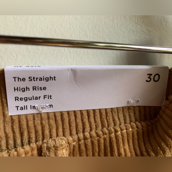 NWT.  LOFT High Rise Straight Fit Corduroys, Womens 10T - Picture 8 of 14